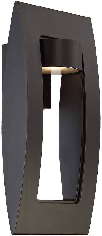 23711 Linterna LED de montaje en pared para exteriores – 1 bronce clarooro