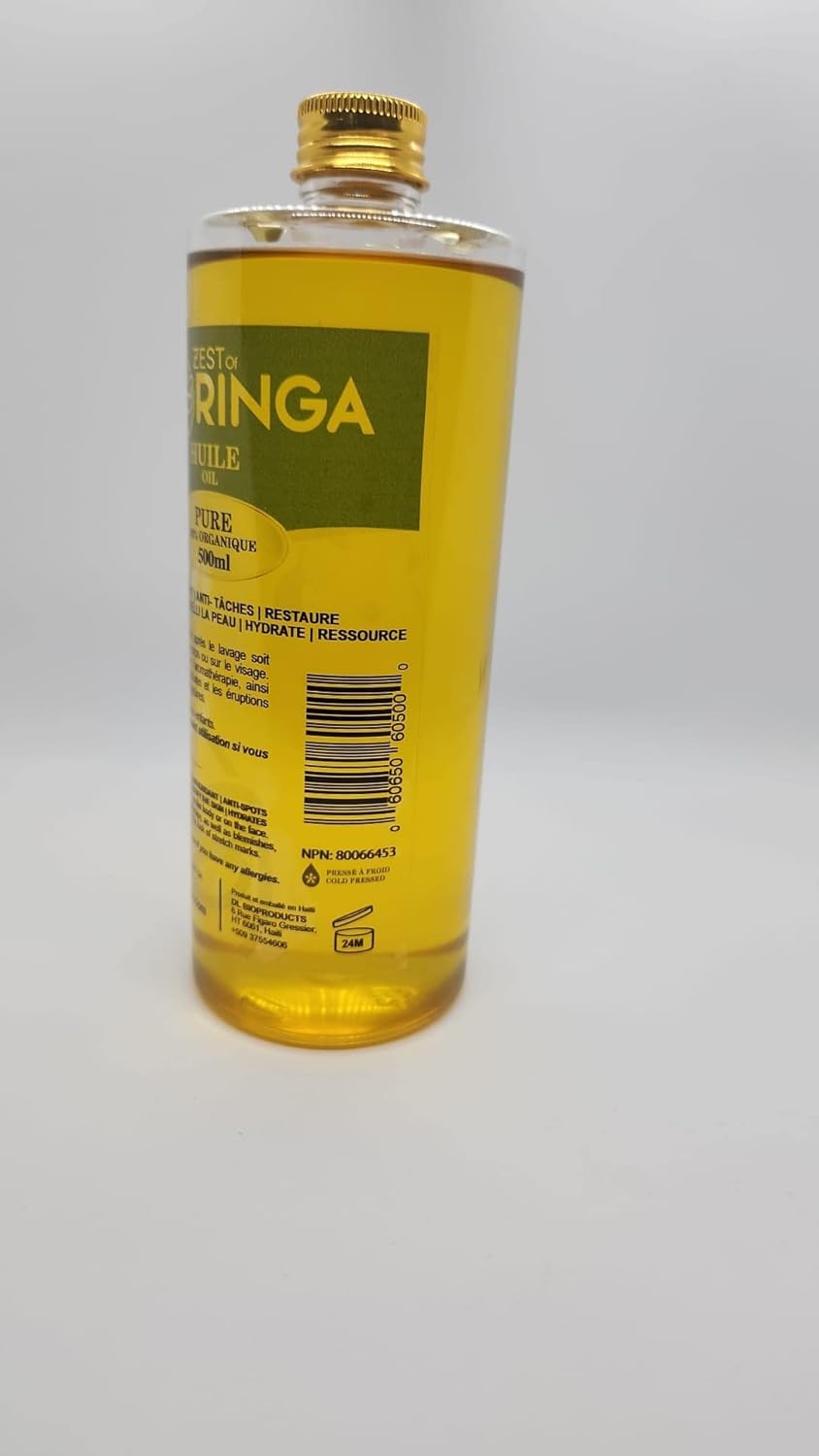 Zest Of Moringa Aceite facial para arrugas antienvejecimiento  Aceite de moringa para el cuidado de la piel, cuidado del cabello, tratamiento del