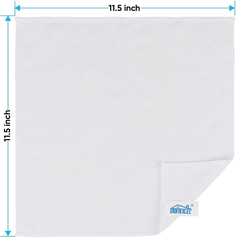 HOMEXCEL Paños de limpieza de microfibra, paquete de 24 toallas de limpieza para cocina, sin pelusas, sin arañazos, altamente absorbentes y