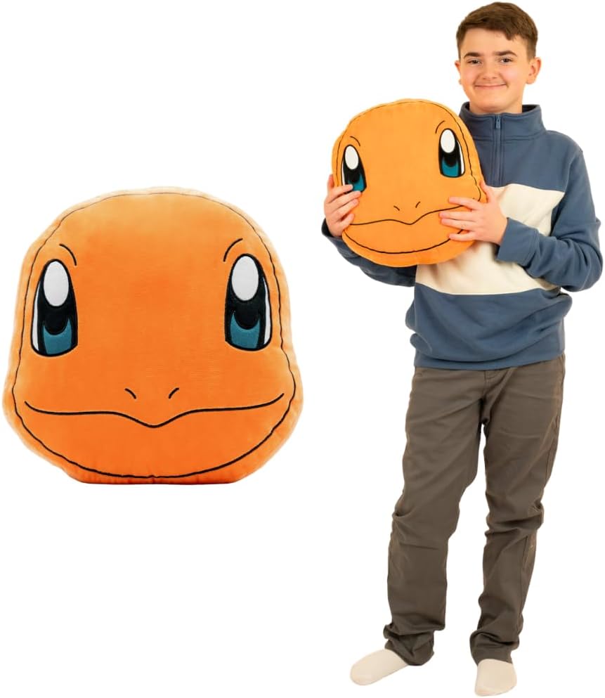 Franco Anime Gaming Bedding – Almohada decorativa de felpa súper suave y acogedora, tamaño único, Charmander