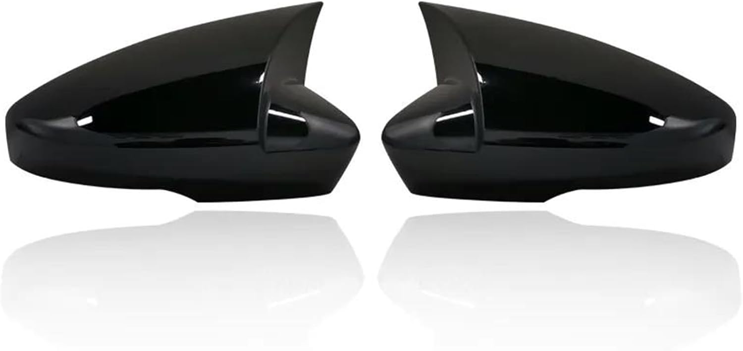 Pair Car Rearview Mirror Covers Wing Mirror Caps for Skoda Octavia Mk3 A7 5E 2014-2019 for VW T-ROC T-Cross 2018-2021 Nivus (Size  Carbon Fiber Look)