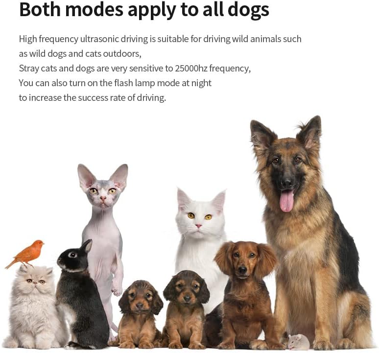 AlphaDesignLuxe, dispositivo ultrasónico antiladridos para disuasión de ladridos de perro, herramienta de entrenamiento de mascotas al aire libre,