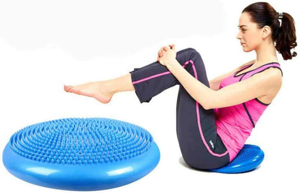 Cojín de estabilidad inflada, cojín de equilibrio de yoga, cojín de asiento para aliviar el dolor, recuperación de suelo pélvico pospartum,