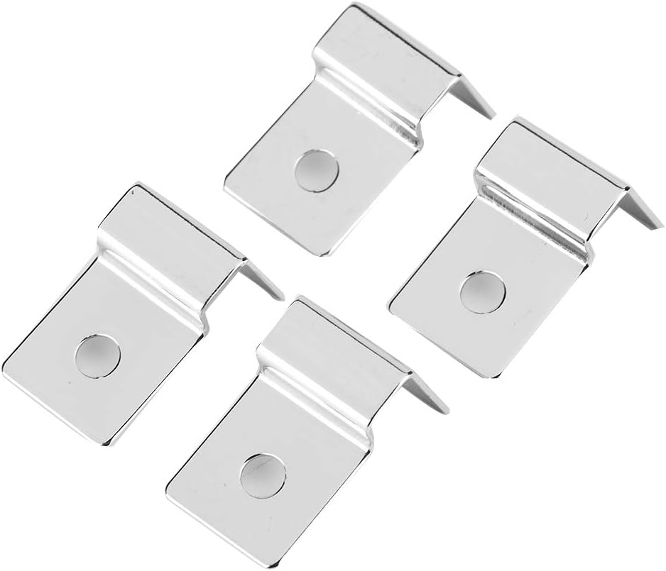TOPINCN Soporte para cubierta de acuario, 4 piezas, acero inoxidable, para pecera, tapa de tanque de peces, soporte (0.472in)