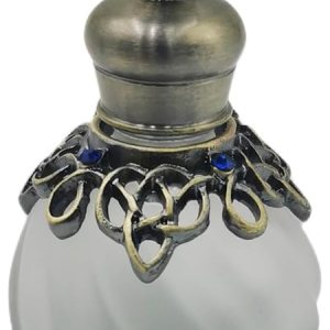 15ml Blue Glass Decorative Perfume Bottles Vintage Jeweled Empty Perfume Bottles Crystal Perfume Vial Refillable Perfume Bottle for Women Girls 15ml Blue Glass Decorative Perfume Bottles Vintage Jeweled Empty Perfume Bottles Crystal Perfume Vial Refillable Perfume Bottle for Women Girls