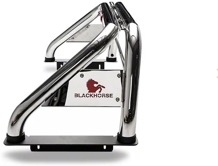 Black Horse – Barra antivuelco clásica de acero inoxidable compatible con Toyota Tacoma RB006SS 2005-2023