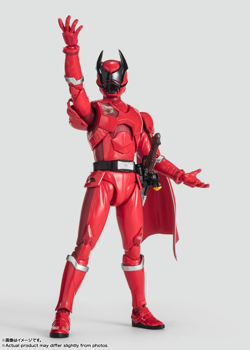 BANDAI SPIRITS( ) S.H. Figuarts King Sentai King Auger, Stag Beetle Auger, Approx. 5.7 inches (145 mm), ABS & PVC Pre-Painted Action Figure