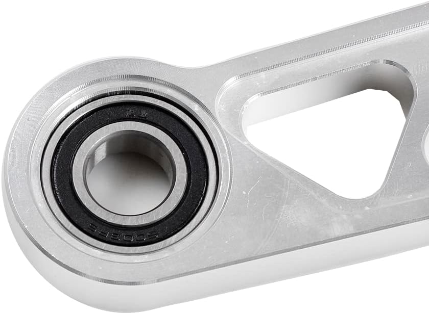 BARTOO Kit de barra de amarre de aluminio para brazo de control inferior inferior compatible con Honda Civic RSX DC5 EP3 EM2 ES1, plateado