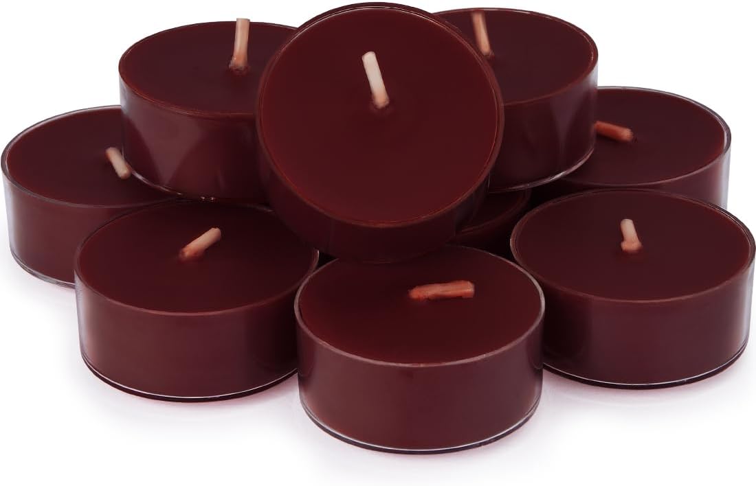 DEYBBY Velas perfumadas, velas de té de cera de soja de larga duración utilizadas para todos los soportes, taza transparente, 12 unidades, hasta 4