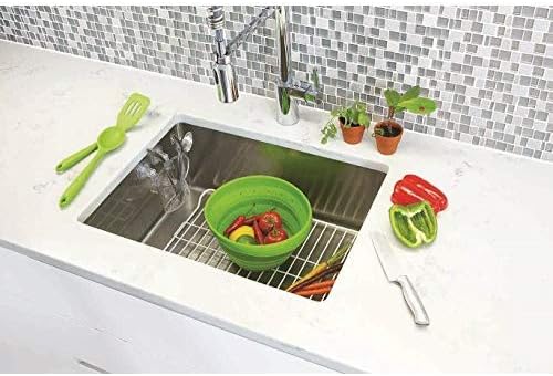 Better Houseware Soporte para cubiertos en el fregadero, grande, transparente