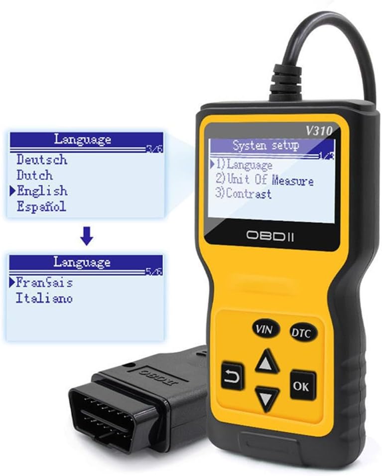 Escáner V310 para el coche Obd2 herramienta de diagnóstico del lector de código del vehículo Auto Check Engine Obdii Eobd Can Herramienta de escaneo