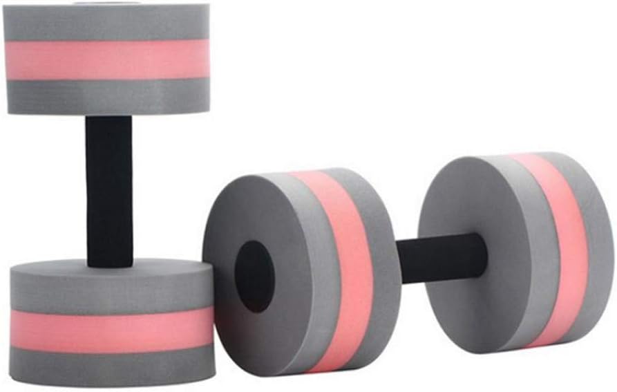 Juego de 2 mancuernas de agua para piscina, proporciona resistencia para ejercicios aeróbicos acuáticos, fitness y ejercicios de piscina,