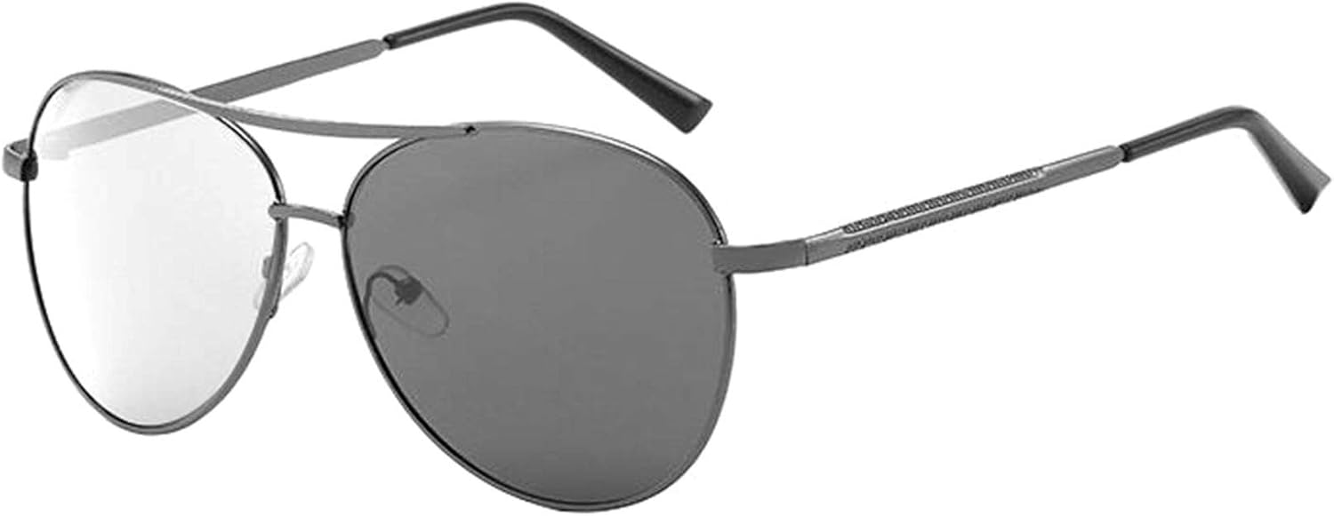 Multifocal progresivo fotocromático hombres metal aviador gafas de lectura al aire libre protección UV lejos y casi doble uso