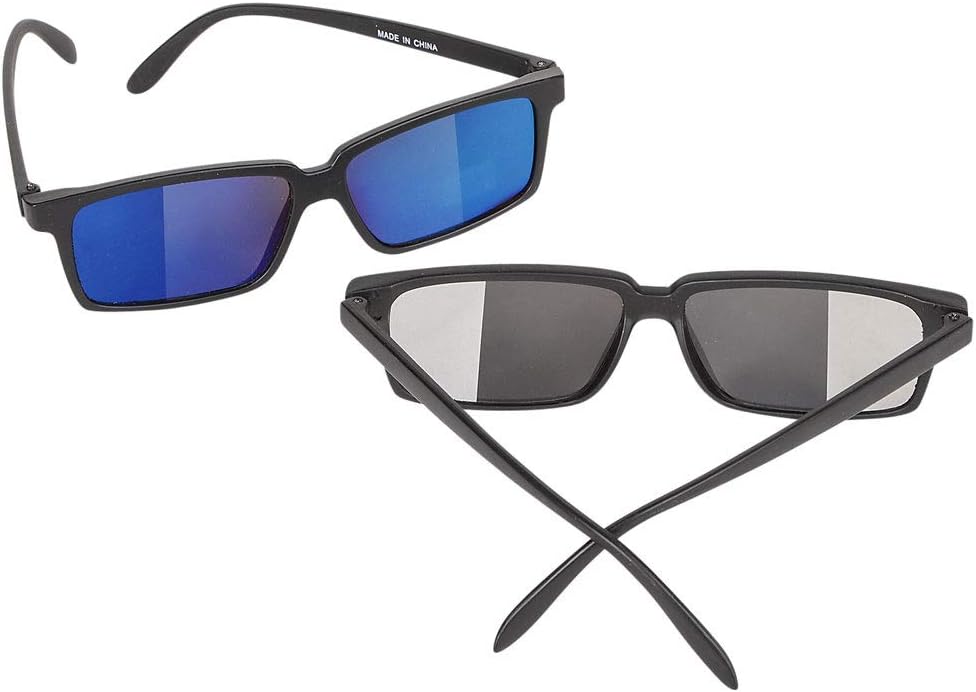 Top Secret Spy Glasses para niños, gafas de sol de visión trasera. Mira detrás de ti! Gadget de detective. Recuerdos perfectos para fiestas.