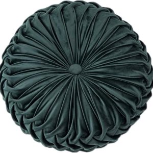 ChenLee Cojín redondo de terciopelo suave plisado para asiento de calabaza, 14 x 14 pulgadas, almohada redonda decorativa para el suelo, cama, sofá, ChenLee Cojín redondo de terciopelo suave plisado para asiento de calabaza, 14 x 14 pulgadas, almohada redonda decorativa para el suelo, cama, sofá,