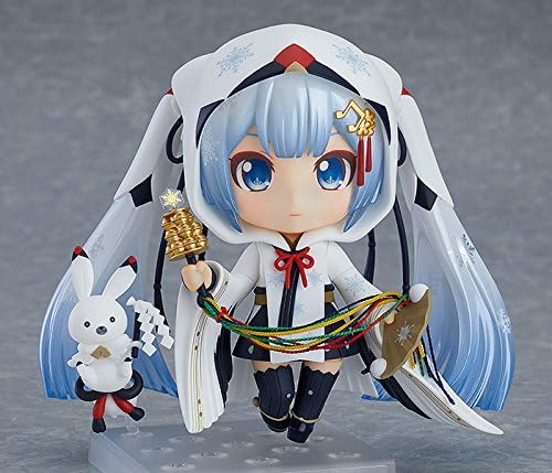 Good Smile Snow Miku (versión de la sacerdotisa de la grulla), figura de acción de Nendoroid