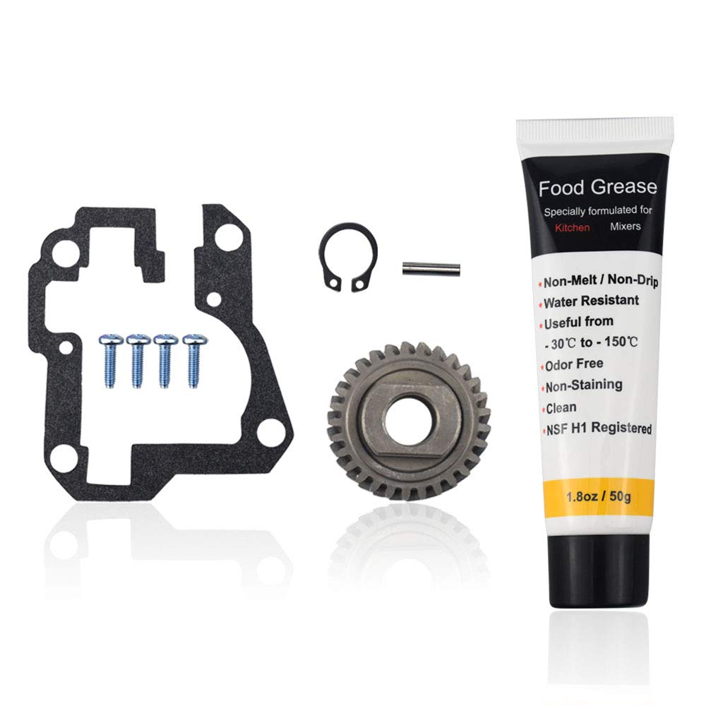9706529 W11086780 Gear – por Huthbrother, compatible con piezas de engranajes de repuesto de 5 y 6 cuartos WP9706529 9703543, con juntas 9709511 y