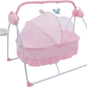TFCFL Cuna eléctrica para bebé, de 0 a 18 meses, columpio automático con control remoto y música, capacidad de 55.1 lbs55 libras, cuna plegable, TFCFL Cuna eléctrica para bebé, de 0 a 18 meses, columpio automático con control remoto y música, capacidad de 55.1 lbs55 libras, cuna plegable,
