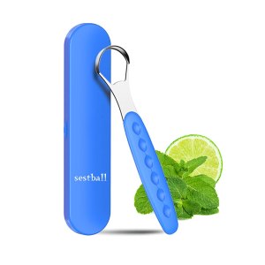 Nueva versión limpiador raspador de lengua para adultos y niños, juego de cepillos de lengua de metal de grado médico para aliento fresco dental Nueva versión limpiador raspador de lengua para adultos y niños, juego de cepillos de lengua de metal de grado médico para aliento fresco dental