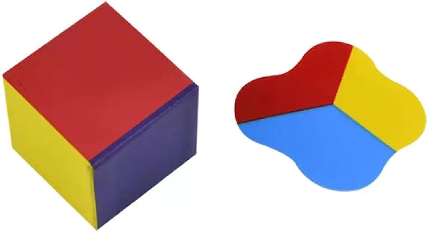 Trucos de magia Cubo aplanado Cubo divertido en cubo plano que aparece fácil juguete mágico accesorios