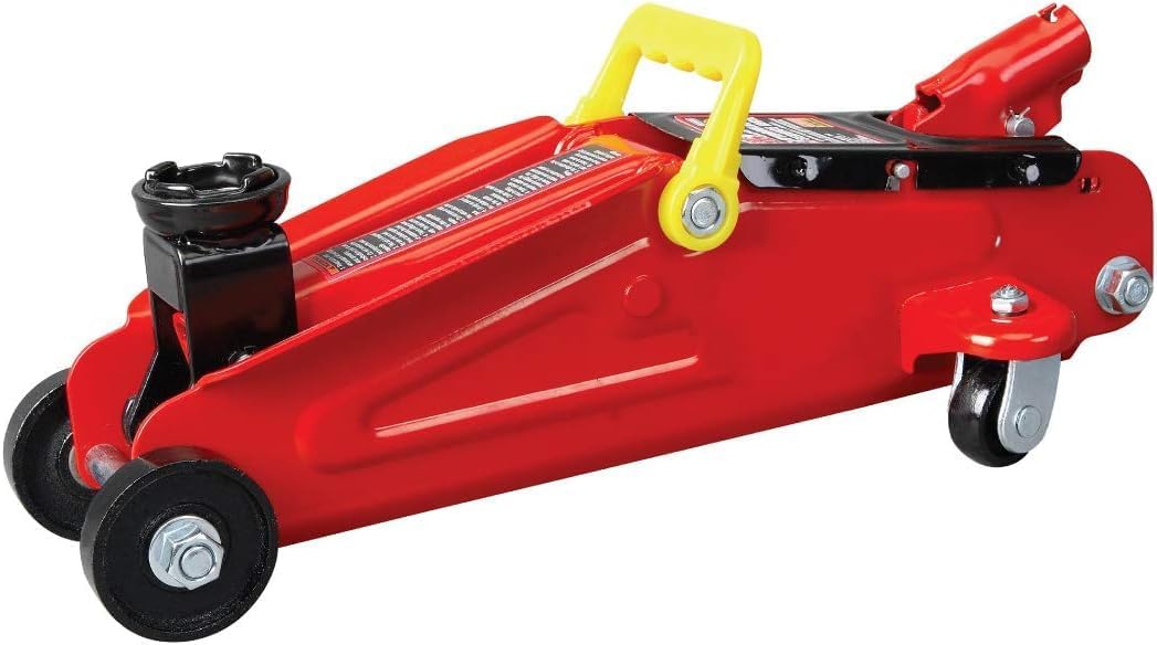 BIG RED TAM83006 Torin Carro Hidráulico ServicioGato de Piso con Sillín Extra (Compatible con SUV y camiones de altura extendida), 3 toneladas