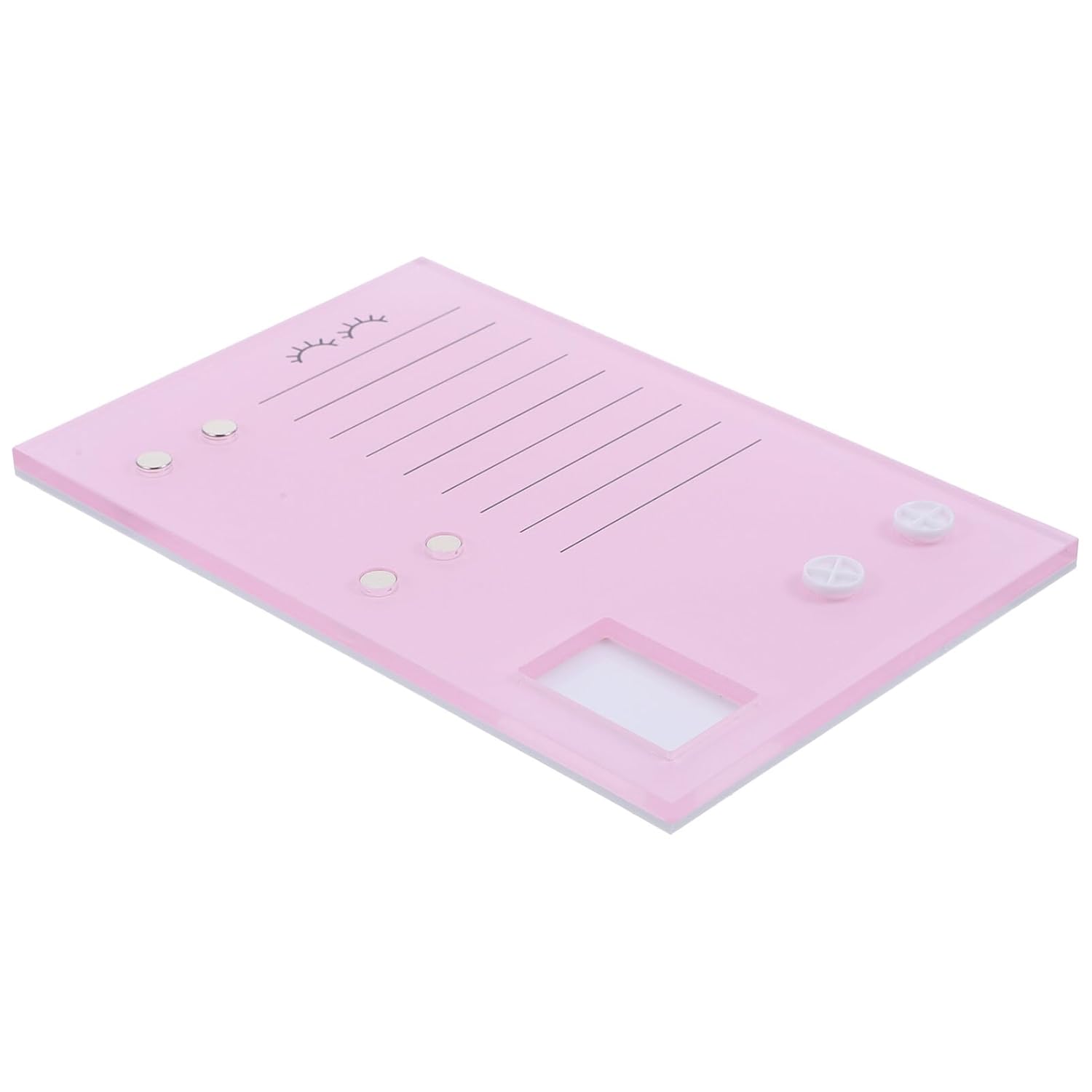 FRCOLOR Tabla de pegamento para pestañas, pegamento para pestañas, herramientas para extensiones de pestañas, pestañas postizas, paleta de acrílico,