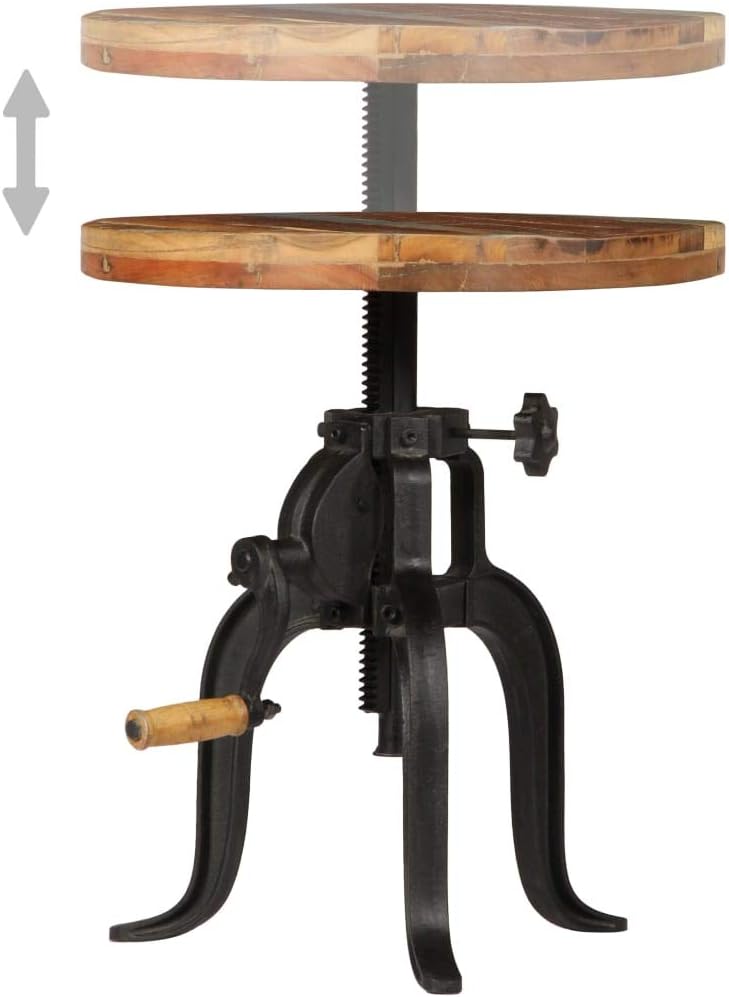 APOSSS Mesa auxiliar, mesa auxiliar para sala de estar, mesa auxiliar, mesita de noche, mesa auxiliar de 17.7 pulgadas x (17.7 a 24.4 pulgadas),