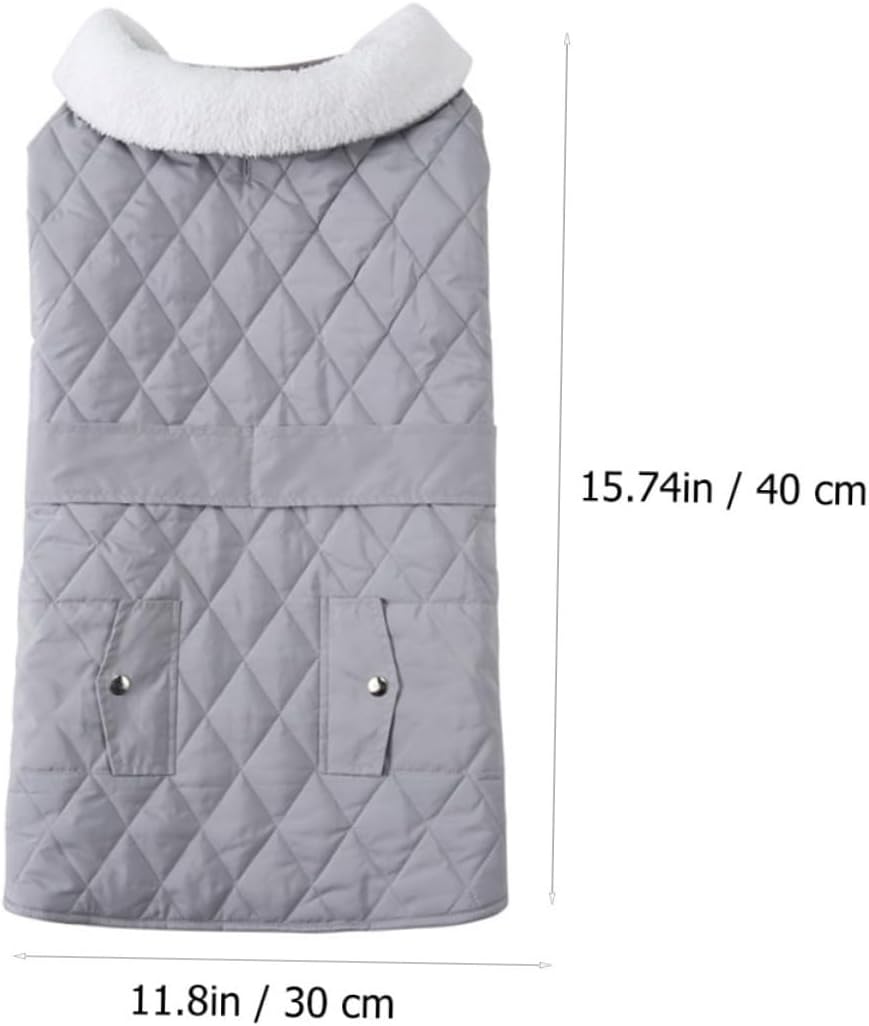 NOLITOY Ropa para mascotas Abrigo de invierno para mascotas, ropa de nieve para perros, ropa cálida para mascotas, senderismo, abrigos para perros,