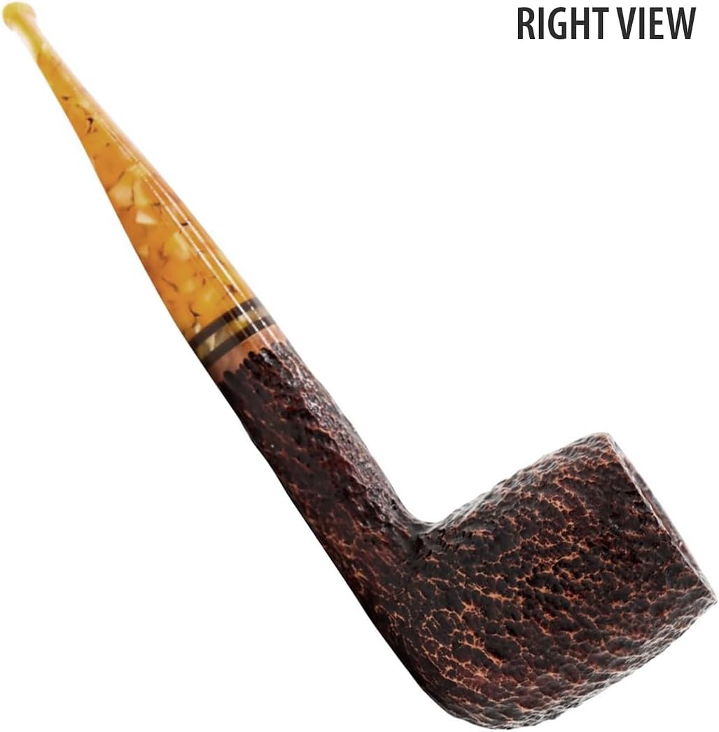 Miele Honey Pipe – Tubos de madera hechos a mano Savinelli Tobacco Pipe con acabado rústico (111 KS)
