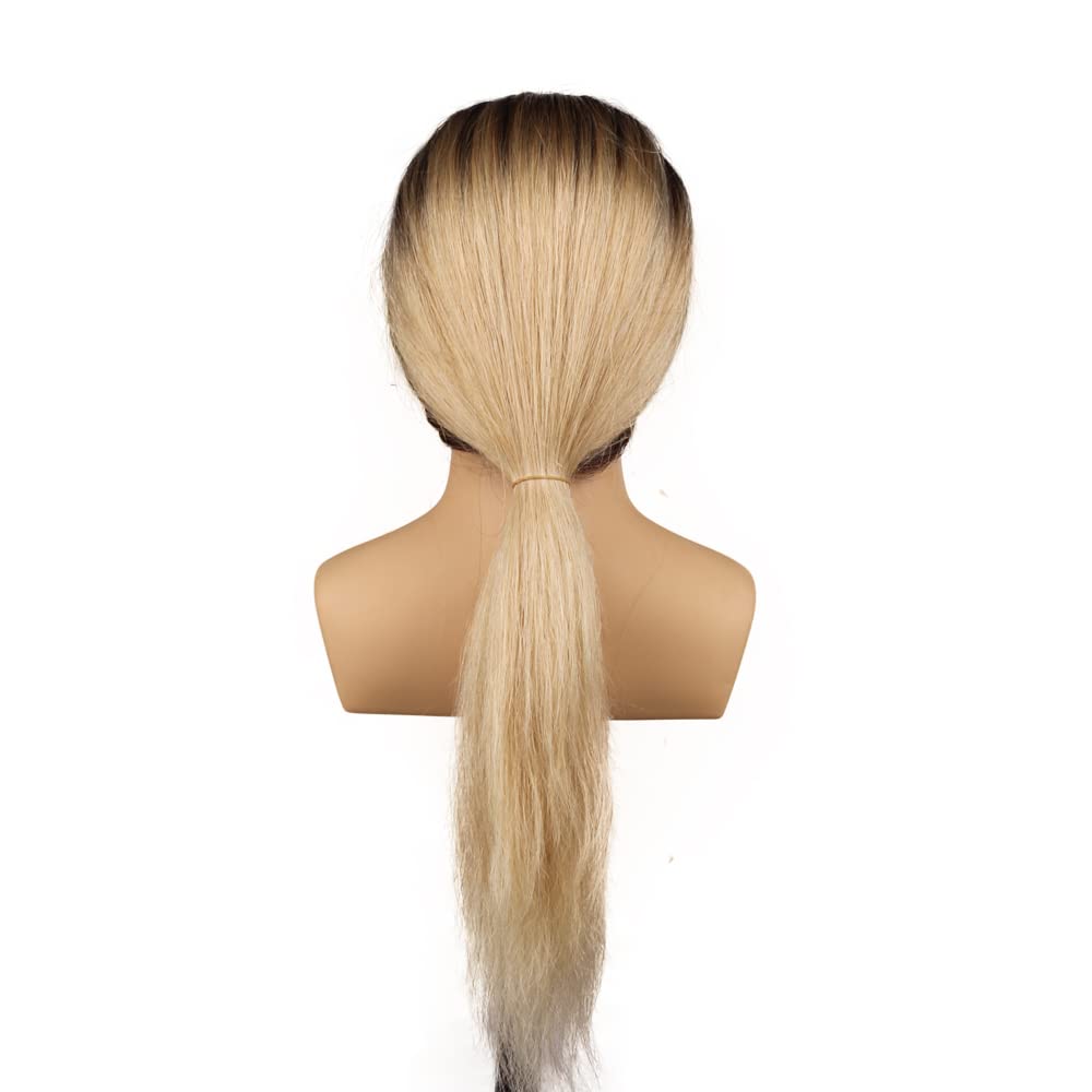 Cabeza de maniquí 100% cabello humano con hombros de 24 a 26 pulgadas, muñeca femenina, cabeza de entrenamiento de maniquí, trenzado con abrazadera
