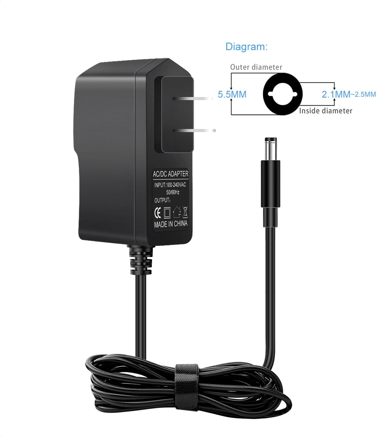 Adaptador de fuente de alimentación de 12 V 2 A CACC para WD Western Digital, My Book Essential Externo, disco duro HDD, WD TV Live Hub Media