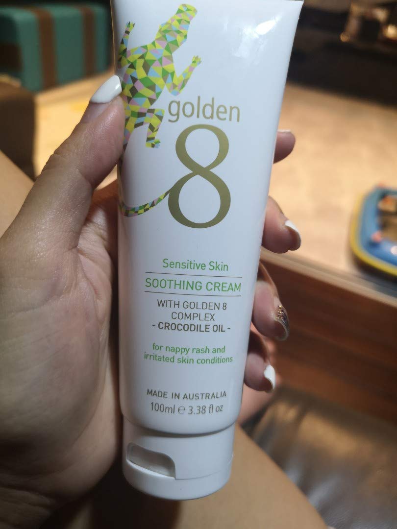 Golden 8 Crema calmante para la piel sensible  Hidratante hidratante con caléndula, manteca de karité, beta glucano para la irritación,