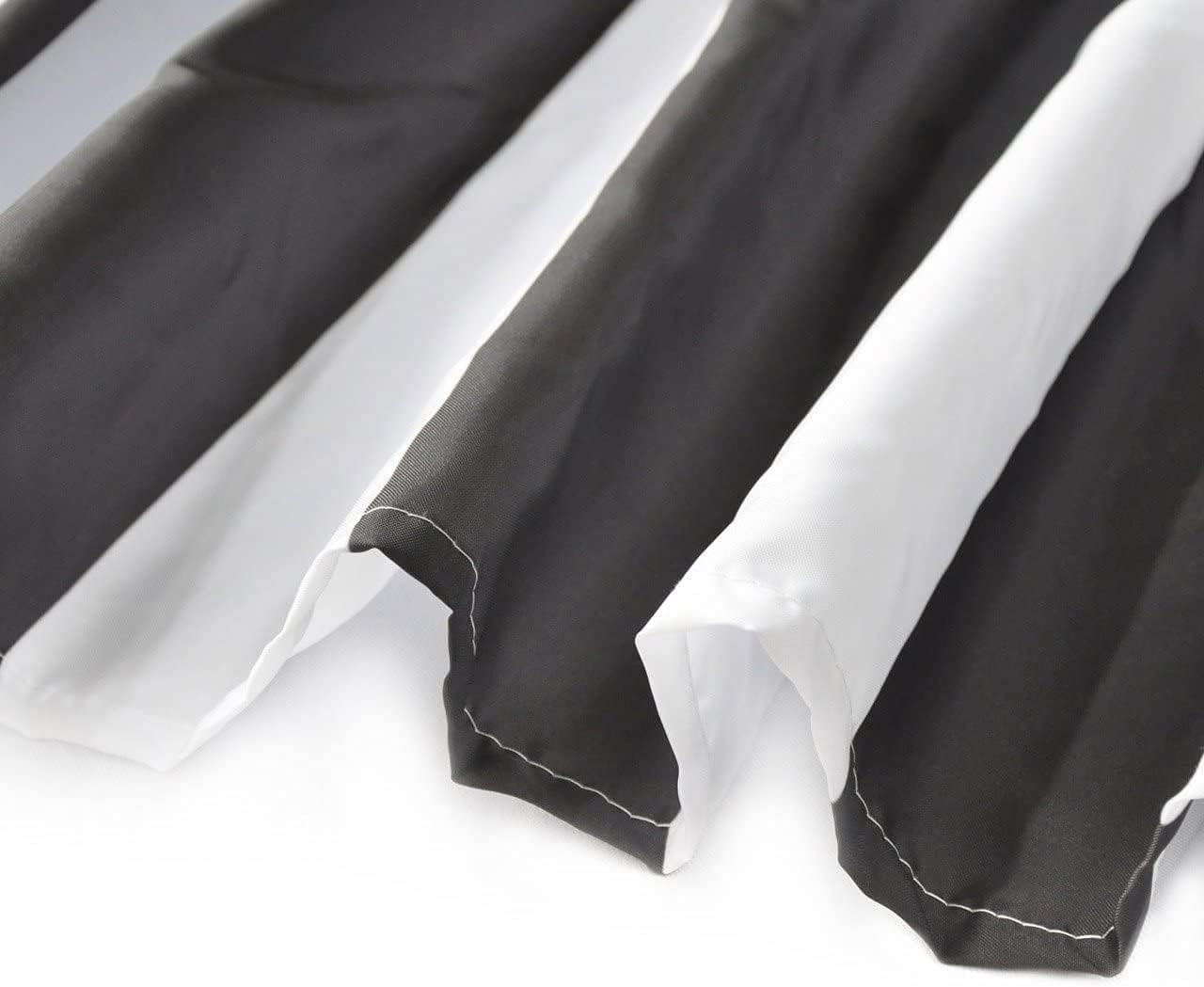 LB Cortina de ducha en blanco y negro, cortina de baño a rayas, tela de poliéster impermeable de 72 x 72 pulgadas, decoración de baño de moda,