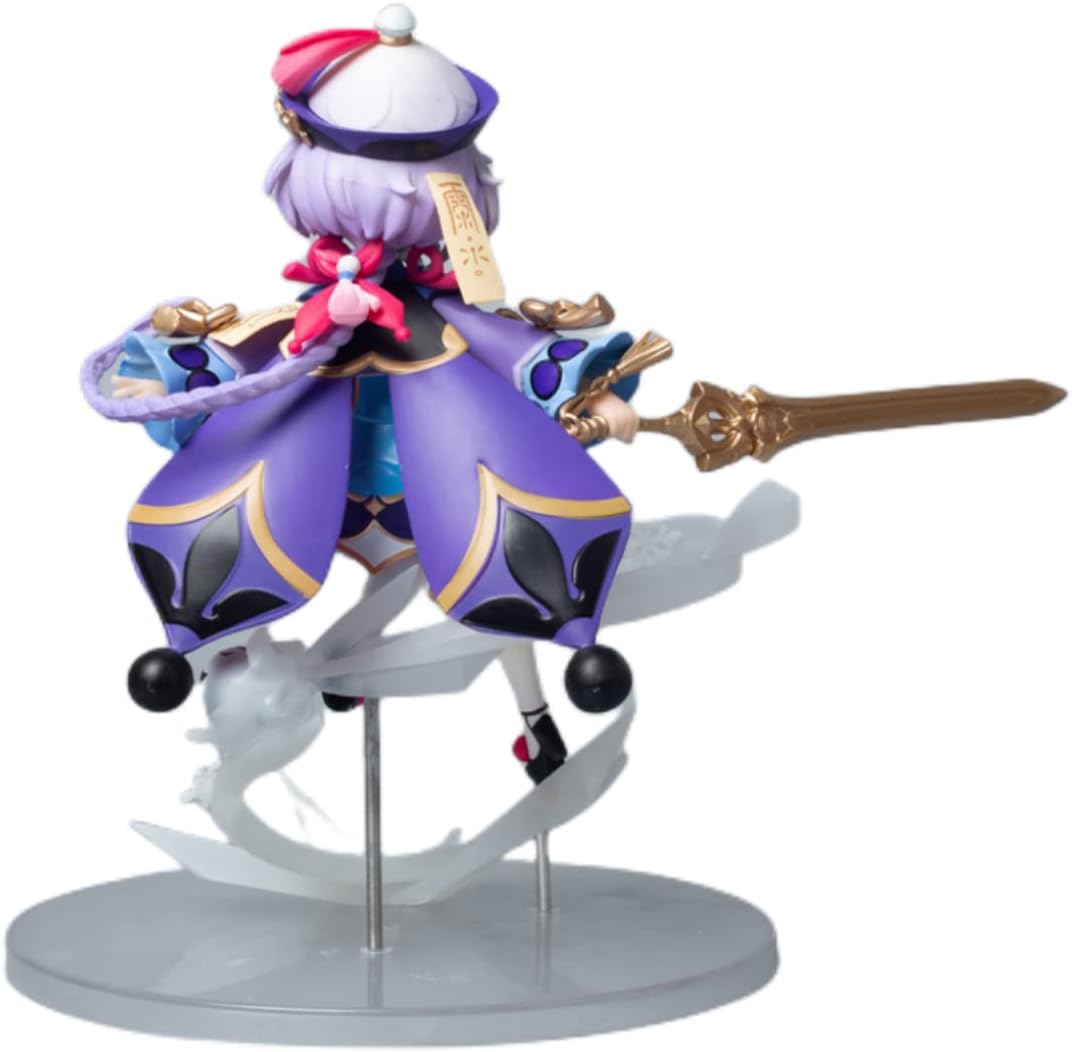 Genshin-Impact 2nd Qiqi Flying Posture Combat Pose Figuras de acción de PVC Figuras de acción de animación Estatua de personaje de animación,