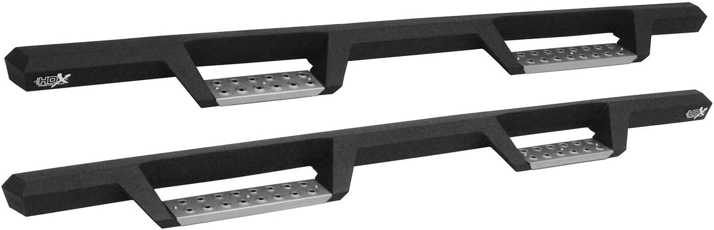 Westin 56-141252 HDX – Barras de paso de acero inoxidable Nerf  Compatible con Silverado Sierra 150025003500 2019-2023  doble cabina  1 par (negro)