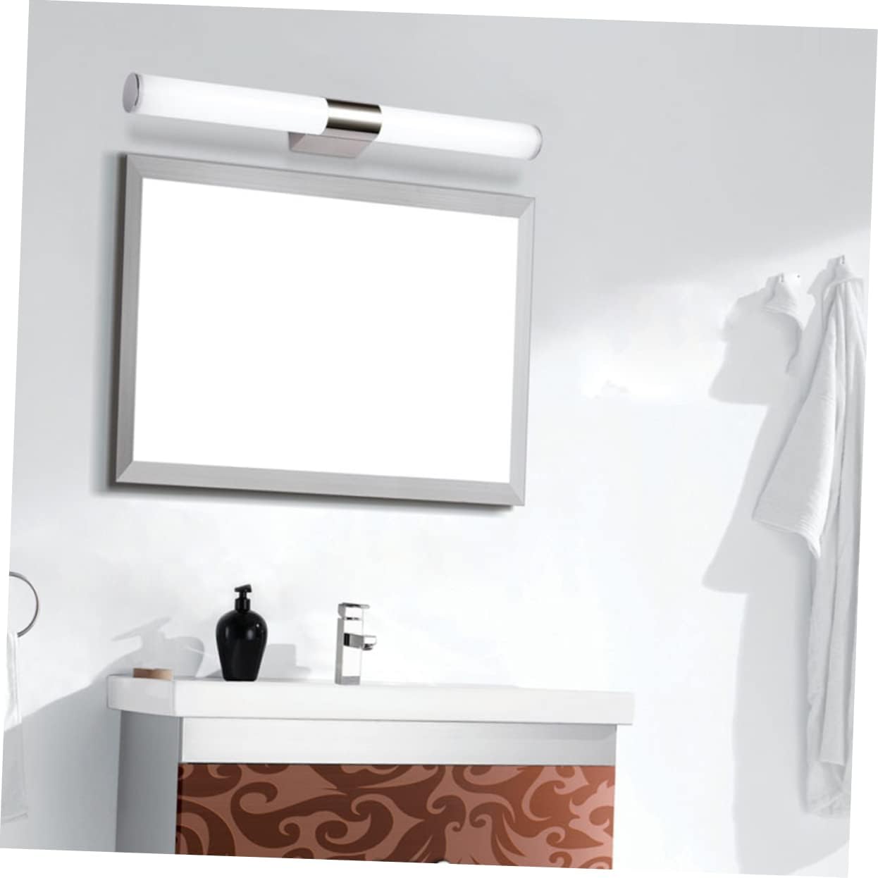 Angoily 2 piezas 18 lámpara de tocador de baño, luz de tocador para maquillaje, luz debajo del gabinete, luz de pared recargable, decoración de