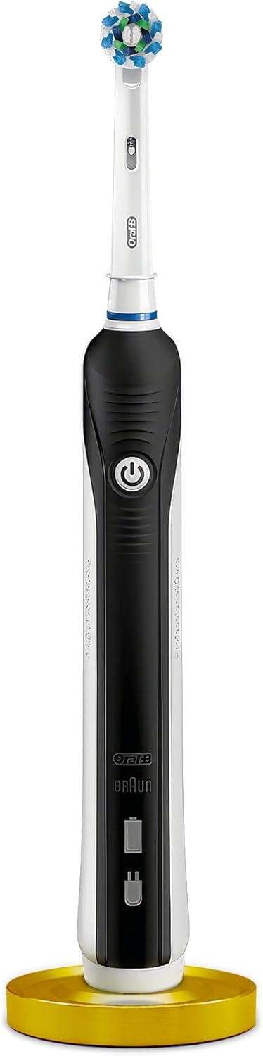 Relsy Compatible con cepillos de dientes eléctricos Oral-B para baño, soporte de cepillo de dientes dorado de ingeniería de aluminio, compatible