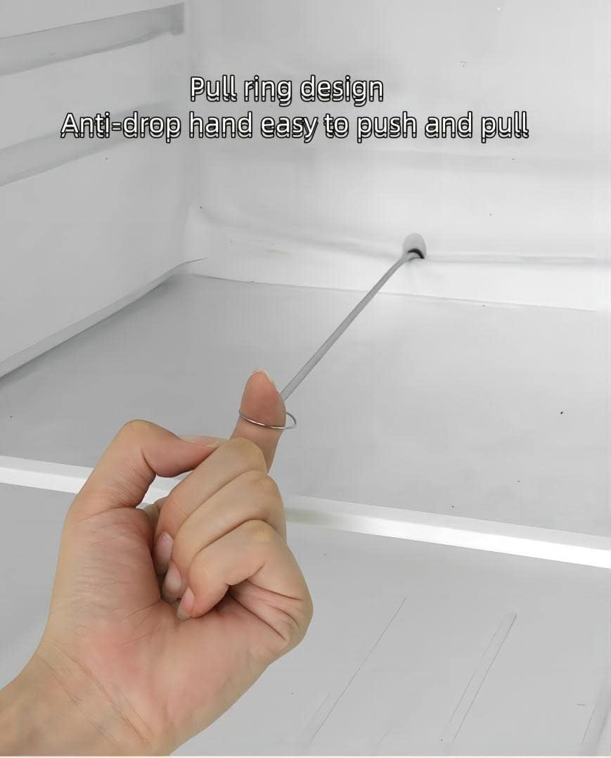 Cepillo de alambre largo para techo corredizo Herramientas de limpieza adecuadas para automóviles y refrigeradores, 60 pulgadas, 3 piezas y 7