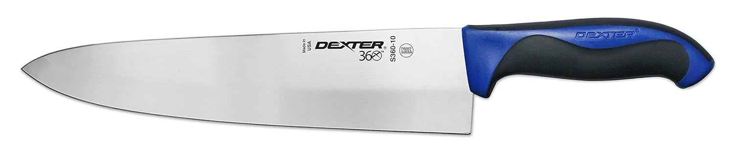 Cuchillo de cocina Dexter de 10 pulgadas, mango azul