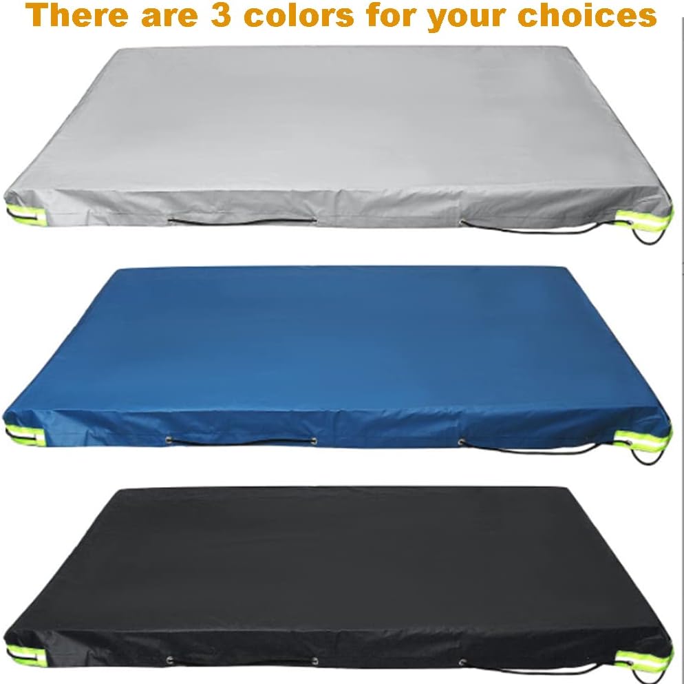 Cubierta de remolque inclinada para tractor de césped, cubierta impermeable de remolque de carro utilitario, cubierta de acero para carrito de