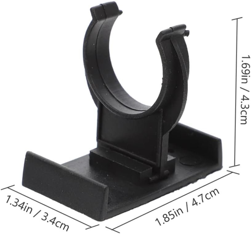 DOITOOL 24pcs ajuste hebilla de pie base ajustable negro gabinete negro muebles muebles accesorios zócalo Kick Zócalo Bordes Clip Pp Negro Armario