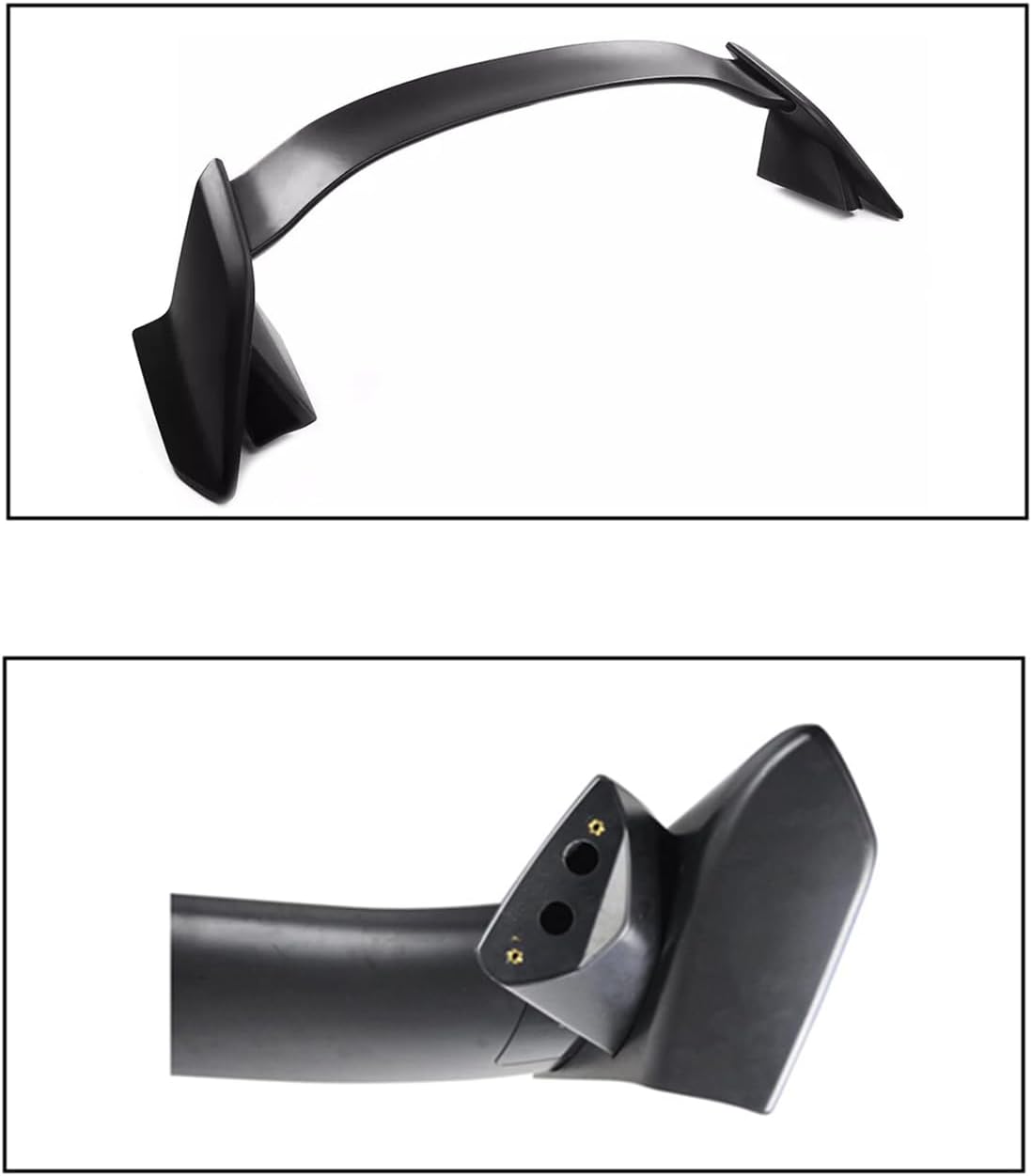 Compatibilidad de alerón trasero con Civic 10 generación 2016-2021 Tapa trasera del maletero Alerón Ala JDM Type-R Estilo ABS Primer Negro