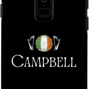 Galaxy S9+ Campbell Surname Irish Family Name Heraldic Flag Harp Case Galaxy S9+ Campbell Surname Irish Family Name Heraldic Flag Harp Case
