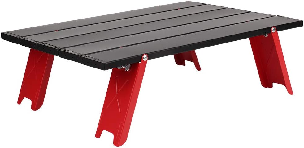 Fydun Aluminum Alloy Picnic Table Lightweight Folding Table for Outdoor BBQ Backpacking Camping Aluminum Alloy Picnic Table for Family