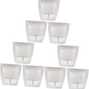 YARNOW 9 Pcs Automatic Watering Flower Pot Automatic- Watering Flower Pots for Indoor Plants African Violet Pot Auto Watering Planter Plastic Flower YARNOW 9 Pcs Automatic Watering Flower Pot Automatic- Watering Flower Pots for Indoor Plants African Violet Pot Auto Watering Planter Plastic Flower