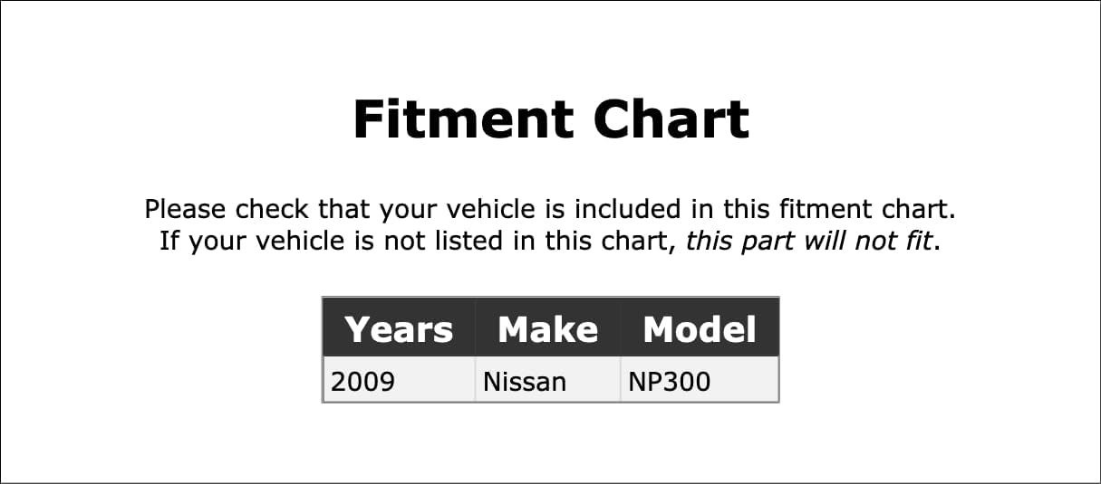 Front Disc Brake Hardware Kit Compatible With Nissan NP300 2009 PC-401144