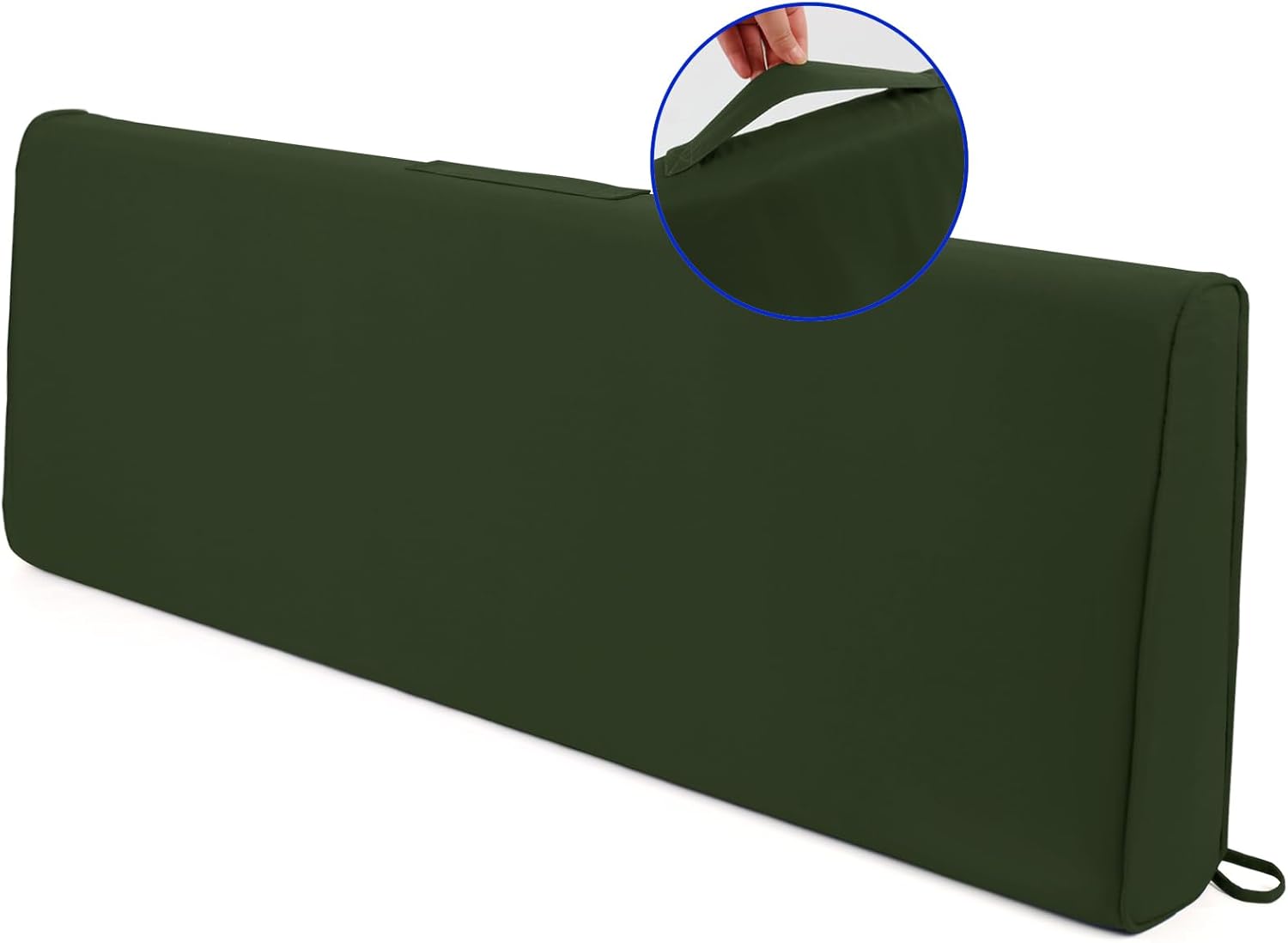 ROFIELTY Cojines de banco para exteriores. Cojines de asiento de 42 x 16 pulgadas, cojín de asiento y respaldo de doble propósito, cojines de sofá
