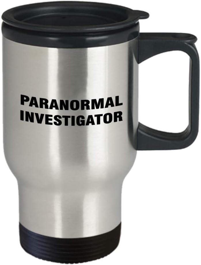 Appreciation Idea for Paranormal Investigator Unique Awesome Design – Coffee Tumbler Travel Mug Hunting Team Haunted House Phenomena Activity