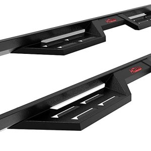 HD Ridez Estribos de acero estilo desplegable de construcción compatibles con Toyota Tundra 2007-2021 doble cabina HD Ridez Estribos de acero estilo desplegable de construcción compatibles con Toyota Tundra 2007-2021 doble cabina