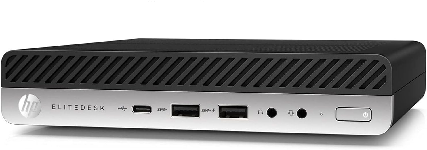 HP Nuevo EliteDesk 800 G4 1L Business Mini computadora de escritorio, Intel Hexa-Core i5-8500T, 32GB DDR4 RAM, 2TB PCIe SSD, adaptador WiFi,